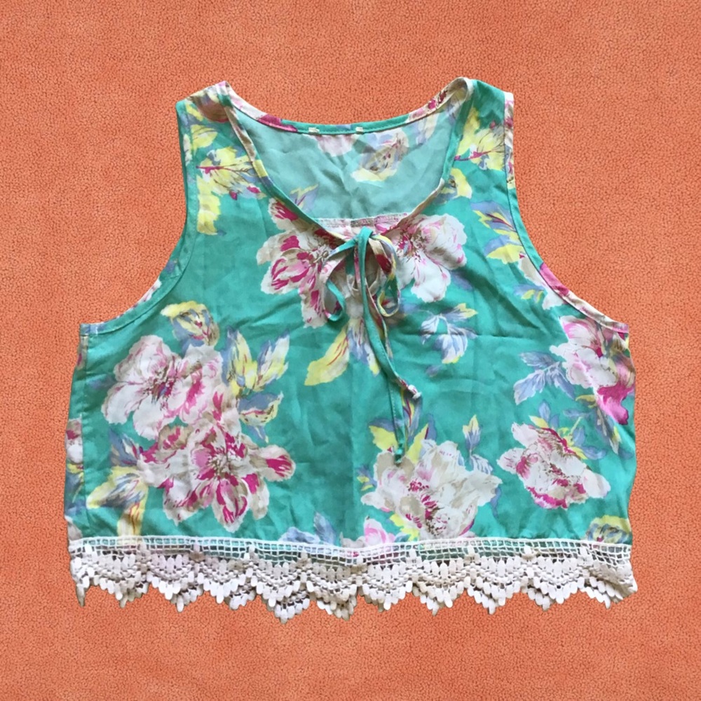 FLORAL LACE TANK